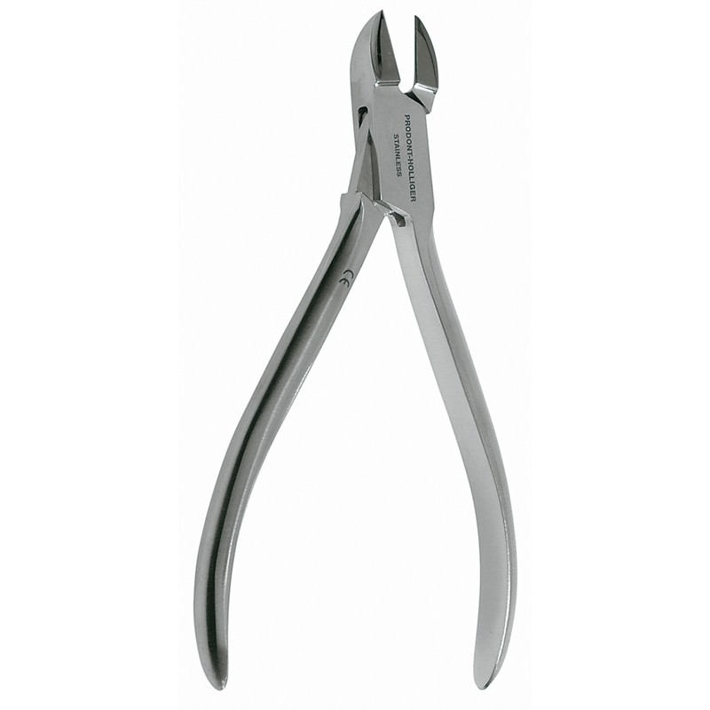 Alicates para alambre de titanio con filos oblicuos, Podiatech