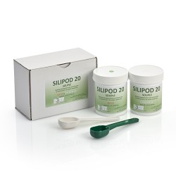Silicona bicomponente para ortoplastias de protección y corrección.