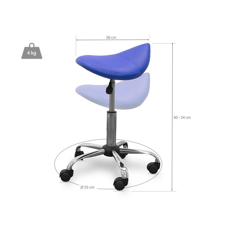 TABURETE DE TRABAJO STANDARD T / AZUL