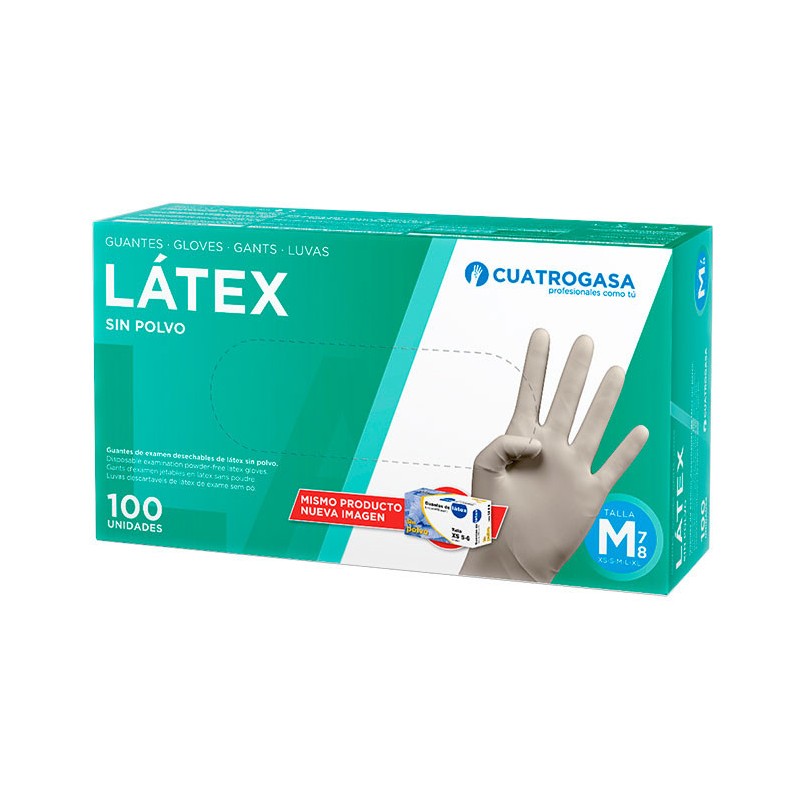 GUANTES DE LÁTEX  SIN POLVO-ECO