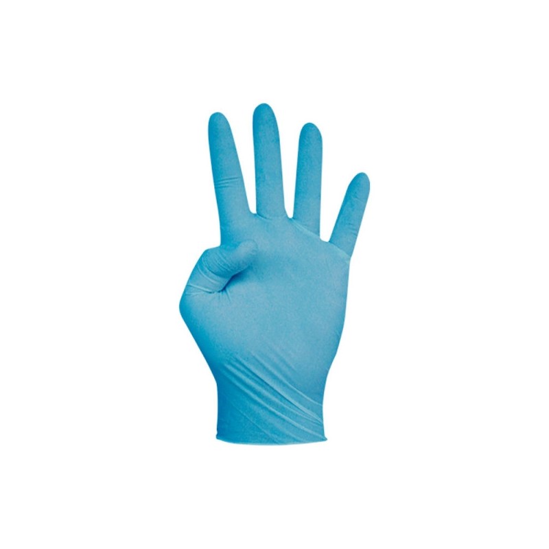 GUANTES DE NITRILO SIN POLVO muestra