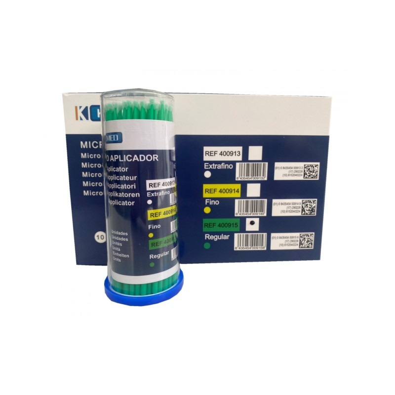 Bastoncillo micro-aplicador verdes