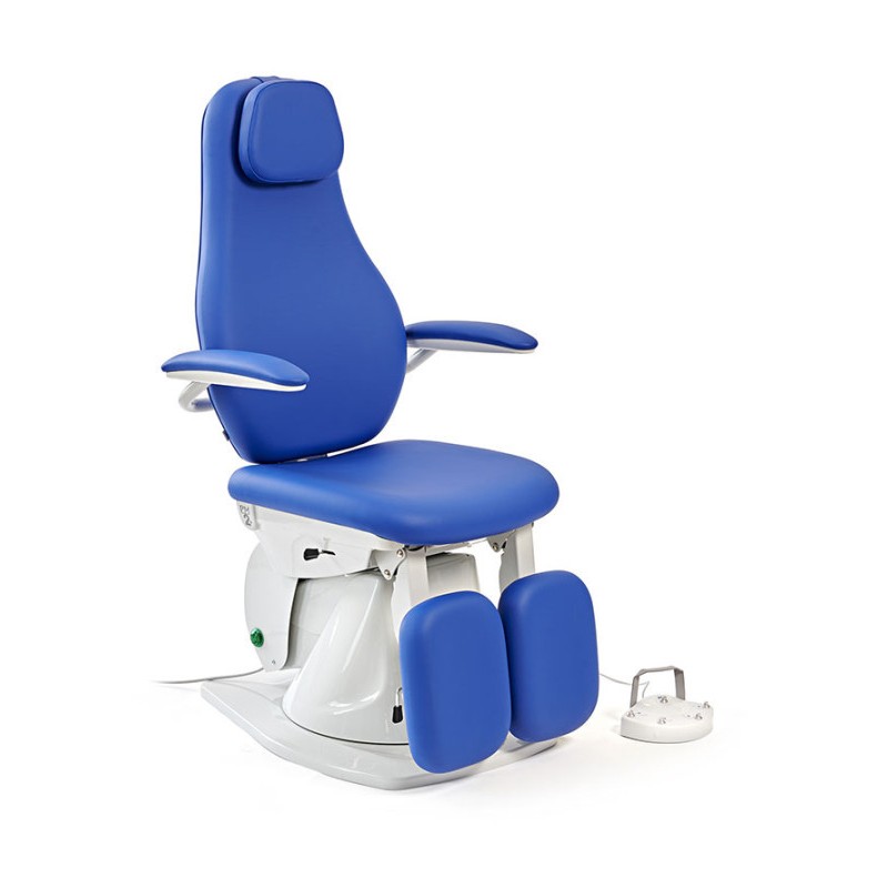 Sillón de podología 2 motores-S2 azul