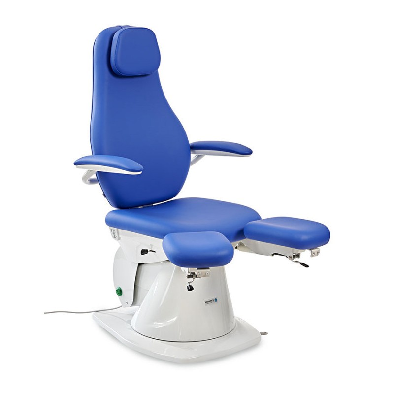Sillón de podología 2 motores-S2 azul