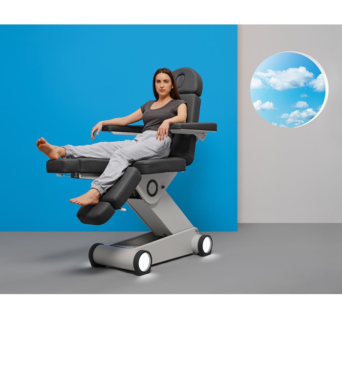 Sillón-camilla para podología